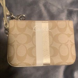 Gold Coach wristlet